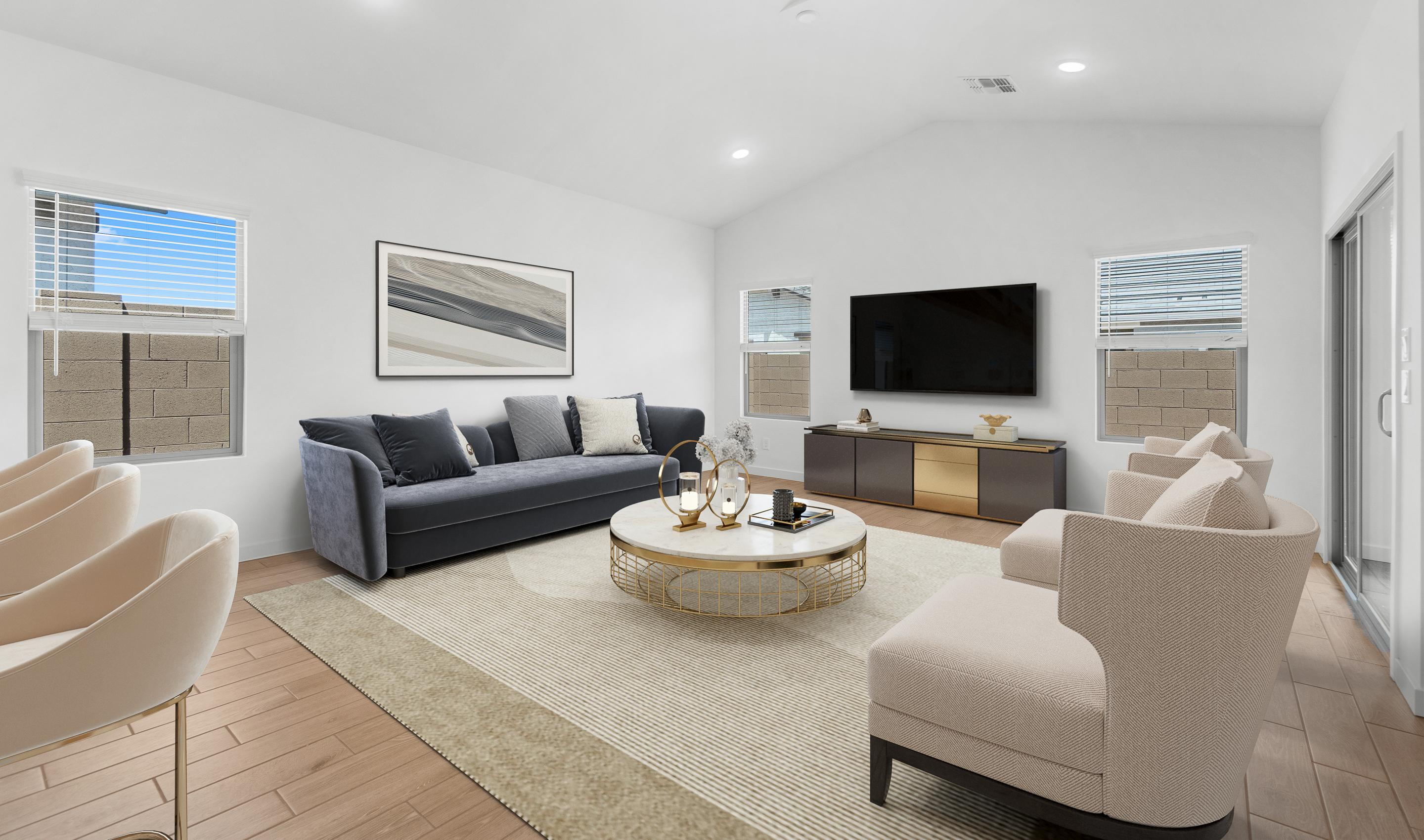 Great room vaulted ceiling 