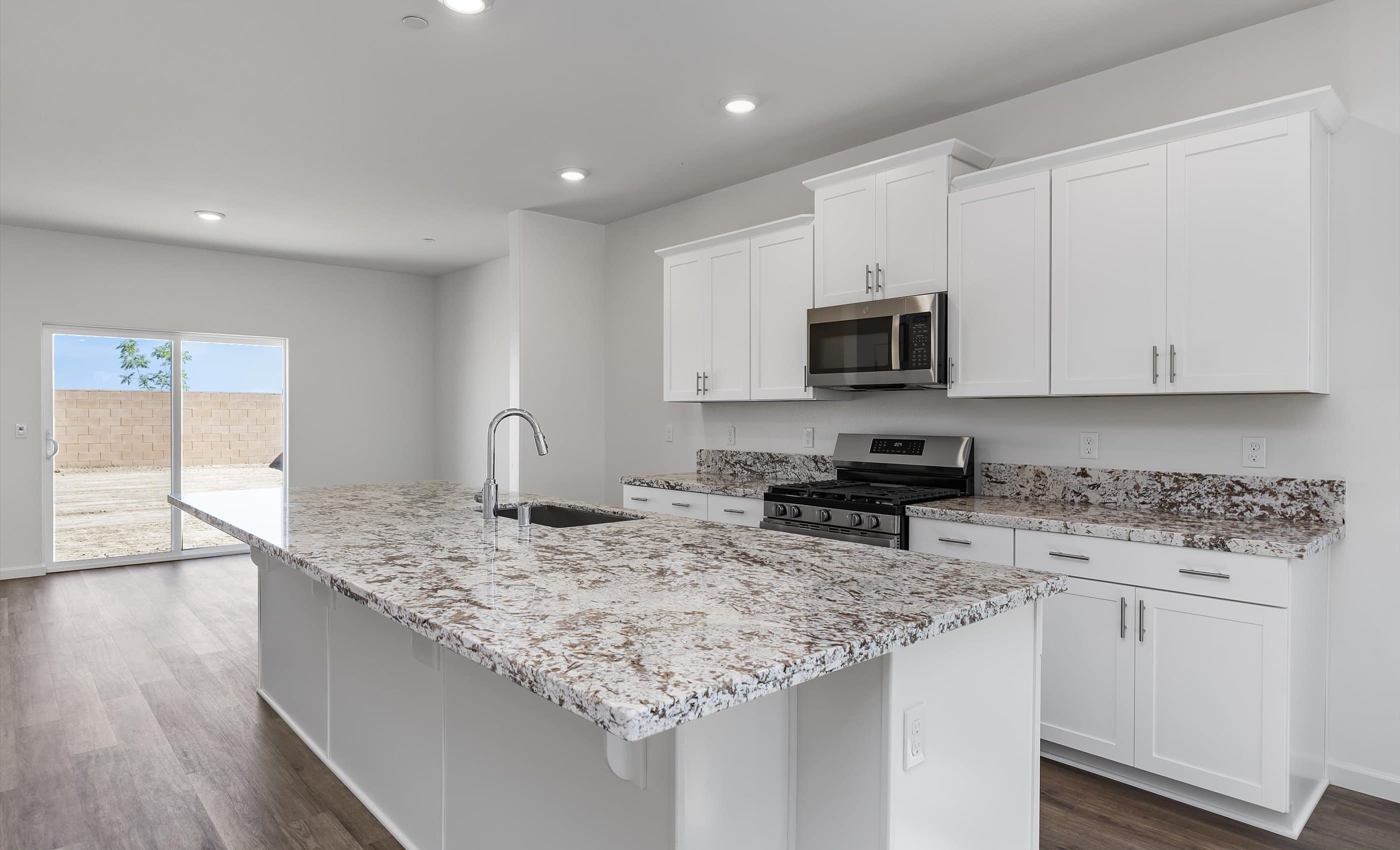 Kitchen with vast center island
