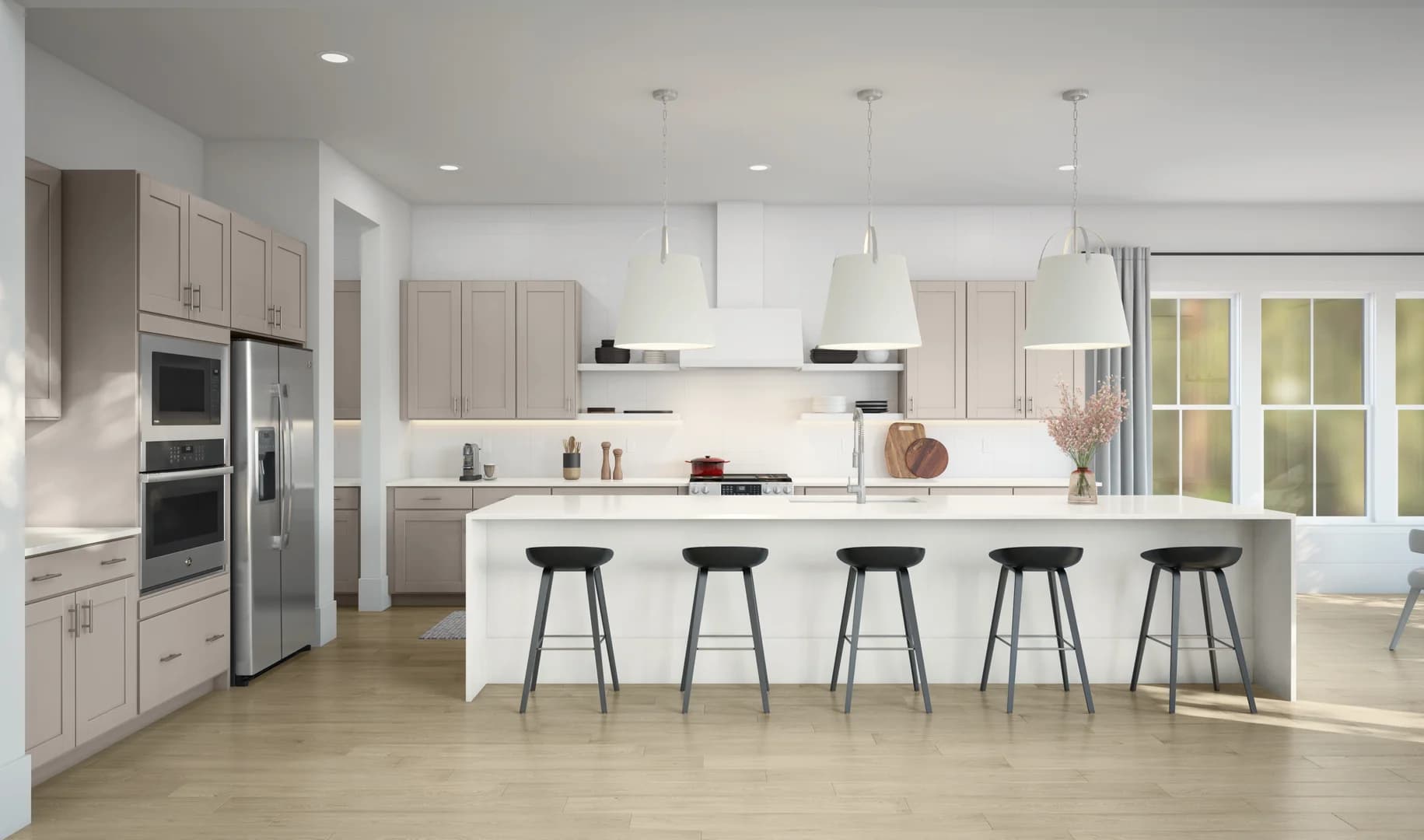 Occoquan Overlook Richmond Kitchen Loft Palette 1 Level 3 Black and White Loft