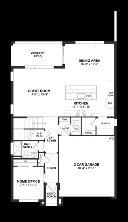 Parkside at Tuttle Royale Positano III Positano III Floorplan Floor 1 Level 3