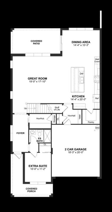 Parkside at Tuttle Royale Rhodes II Rhodes II Floorplan Floor 1 Level 3