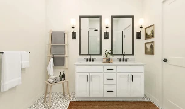 Sweet Pea Owners Bath Farmhouse Palette 2 Ascend Industrial Farmhouse