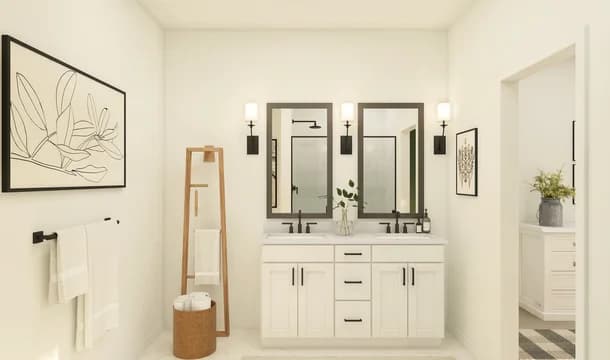 118075 Cypress Point Orinoco II Owner s Bath Farmhouse Palette 1 Ascend Industrial - Farmhouse