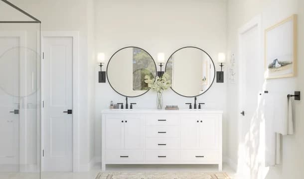 Egret Shores Asheville Primary Bath Farmhouse Palette 1 Level 1 Traditional Farmhouse