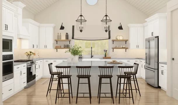 123054 Westland Ranch Frankfurt Kitchen Farmhouse Palette 3 Level 2 Traditional - Farmhouse