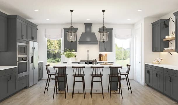 127186 The Grove at Jackson Village Cape May Kitchen Farmhouse Palette 4 Level 2 Traditional - Farmhouse