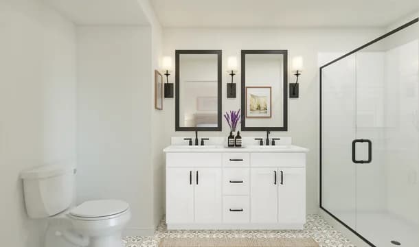 Ascend at Liberty Run Greenwich Primary Bath Farmhouse Palette 4 Ascend European Farmhouse