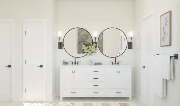 133713 Heritage Ranch Asheville Primary Bath Farmhouse Palette 1 Level 1 Traditional - Farmhouse