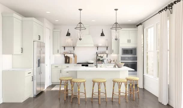 134313 Pleasanton Fayetteville Kitchen Farmhouse Palette 6 Level 2 European - Farmhouse