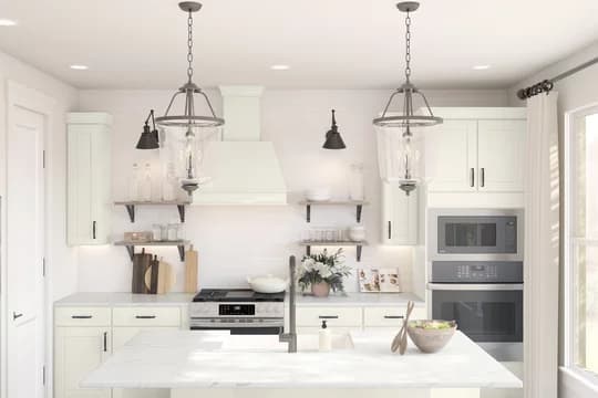 134315 Pleasanton Fayetteville Kitchen Farmhouse Palette 6 Level 2 European - Farmhouse