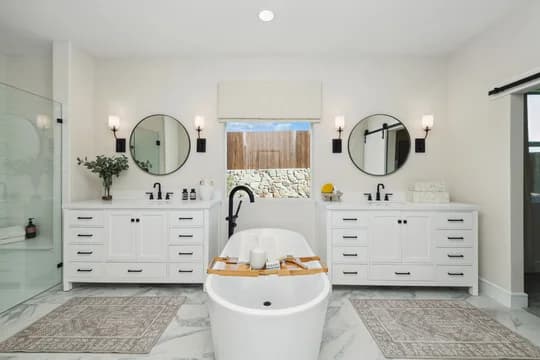 134860 Elevon Frankfurt Primary Bath Farmhouse Palette 6 Level 1 Coastal - Farmhouse