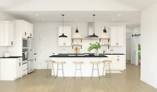 139345 Four Seasons at Sandstone Jenkins Kitchen Farmhouse Palette 1 Level 1 Industrial - Farmhouse