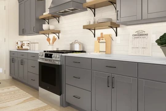 142186 Kreymer at the Park Mykonos Kitchen Farmhouse Palette 4 Level 2 Industrial - Farmhouse