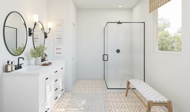 Sea Island Collective Bay Point Primary Bath Farmhouse Palette 3 Level 1 Coastal Farmhouse