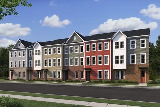 The Towns at Gambrill Glenn Cape May Elevation Rendering