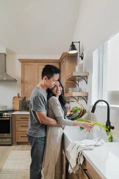 Elevon Frankfurt Husband and Wife Embracing Farmhouse Palette 6 Level