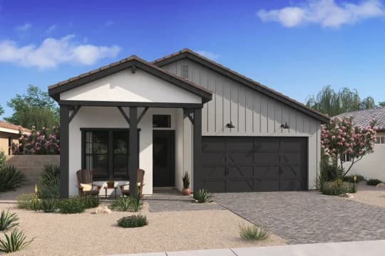 Four Seasons Victory at Verrado Cottages Clyde III Elevation Farmhouse WA Level 2
