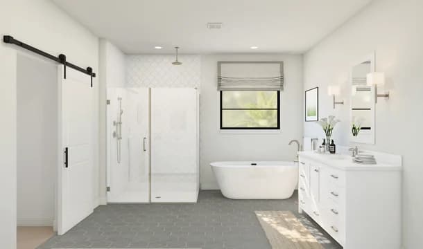 Hampton Primary Bath Plus Tub Classic Palette 3 Level 2 Modern Classic