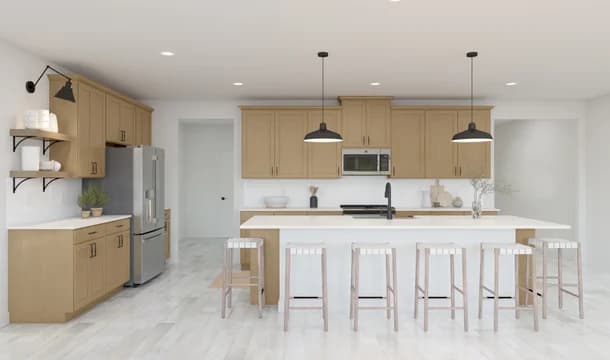 Aspire at the Pines Aegean Kitchen Farmhouse Palette 4 Ascend Coastal Farmhouse