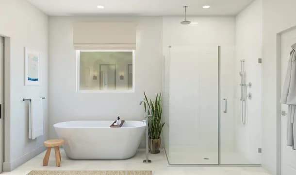 Barcelona Primary Bath Plus Tub Loft Palette 1 Level 1 Coastal Loft