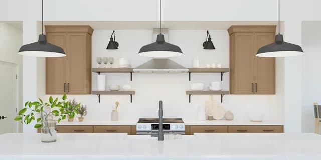 Oakwood at New Hampstead Santa Fe Kitchen Farmhouse Palette 6 Level 1 Coastal Farmhouse