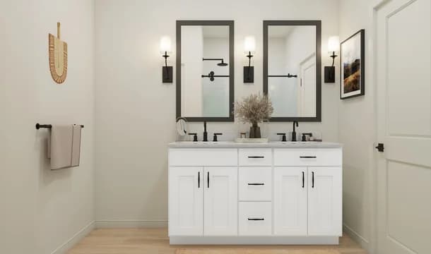 Aspire at The Reserve at Huntsville Sweet Pea Primary Bath Farmhouse Palette 5 Ascend Farmhouse Rustic Refined