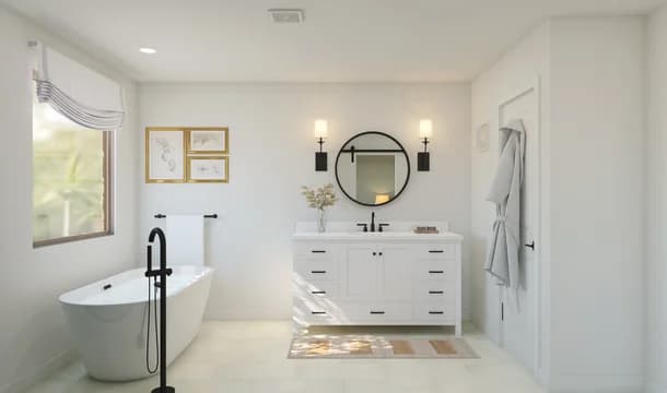 Hampton Primary Bath Tub Farmhouse Palette 1 Level 1 Traditional Farmhouse