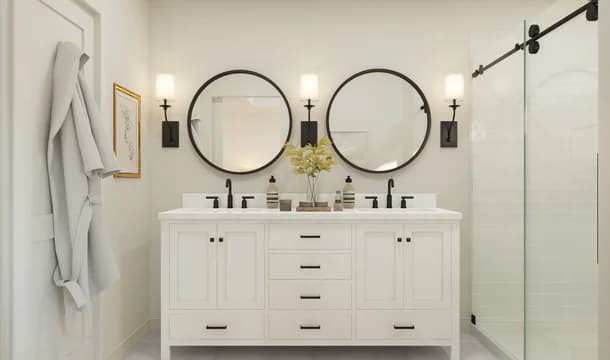 Cape May Primary Bath Farmhouse Palette 1 Level 1 Traditional Farmhouse