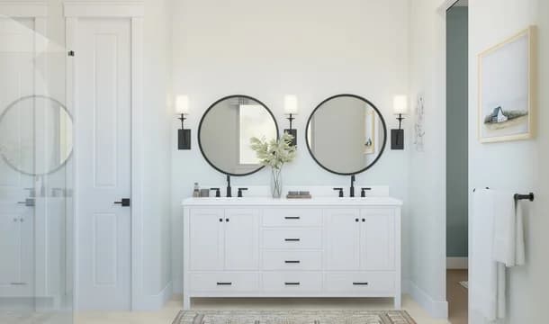 Four Seasons at Pennfield Asheville Primary Bath Farmhouse Palette 1 Level 2 Traditional Farmhouse