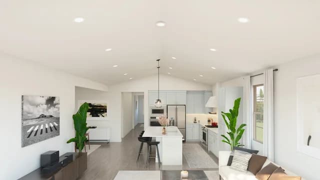 Chalet at Legacy Place Cork Great Room Loft Palette 6 Level 1 Black and White Loft