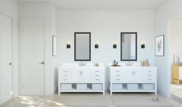 Estates at Silverwood Geneva Primary Bath Loft Palette 4 Level 2 Neutral Loft