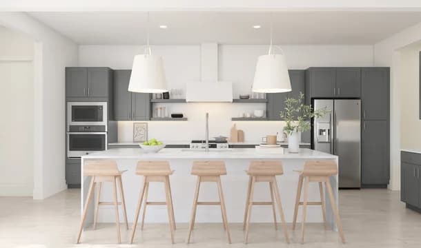 Estates at Silverwood Geneva Kitchen Loft Palette 4 Level 2 Neutral Loft