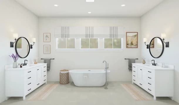Carson Primary Bath Tub Farmhouse Palette 4 Level 2 European Farmhouse