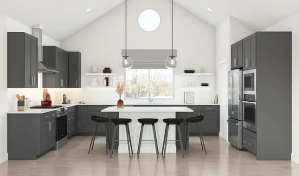 Timberbrook Tacoma II Kitchen Loft Palette 4 Level 1 Black and White Loft