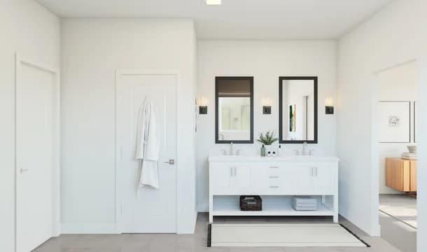 Woodfield Barcelona Primary Bath Loft Palette 2 Level 1 Black and White Loft