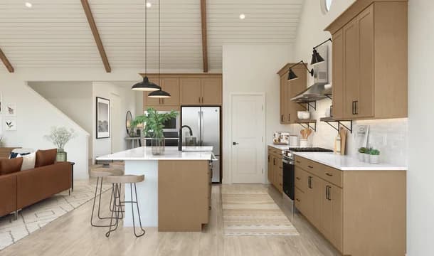 Timberbrook Mykonos Kitchen Palette 5 Level 1 Industrial Farmhouse