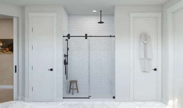 Deer Lakes Richmond Primary Bath Farmhouse Palette 5 Level 3 Industrial Farmhouse