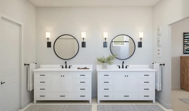 Kerr Primary Bath Farmhouse Palette 6 Level 1 Coastal Farmhouse