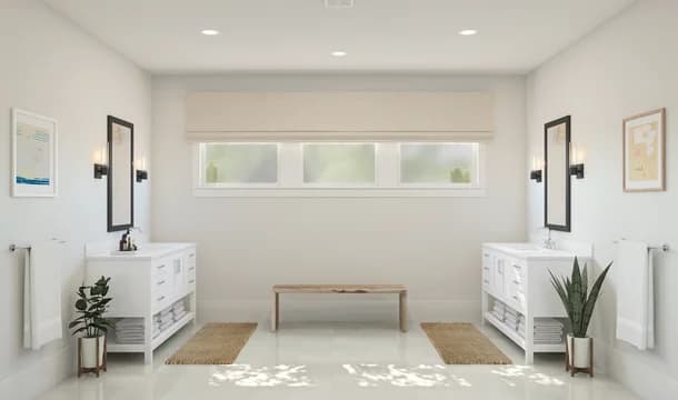 Parkside at Tuttle Royale Rhodes II Primary Bath Loft Palette 1 Level 3 Coastal Loft