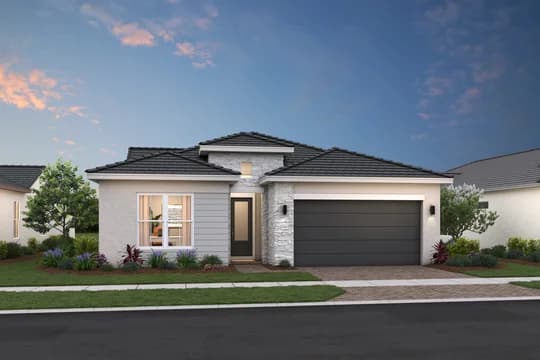 Parkside at Tuttle Royale Tucson Tucson Contemporary Elevation DUSK Level 3