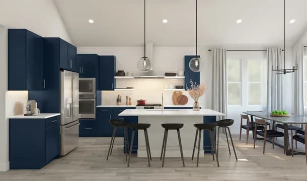 Evora Kitchen Loft Palette 2 Level 1 Black and White Loft