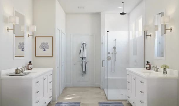 Four Seasons at Wylder Stanwyck Primary Bath Classic Palette 5 Level 1 Coastal Classic