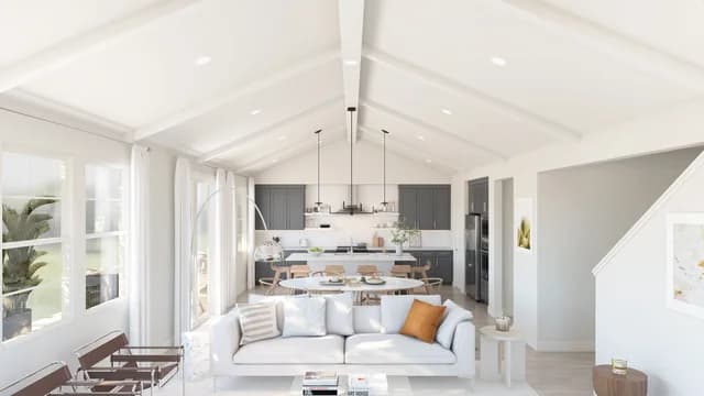 Meridian at The Estates Faro Great Room Ceiling Loft Palette 4 Level 1 Neutral Loft