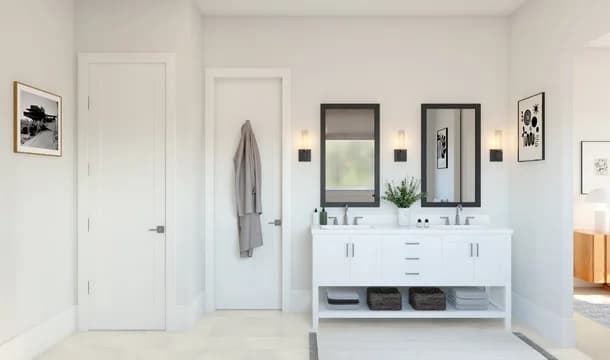 Belfast ESP Primary Bath Loft Palette 1 Level 3 Black and White Loft