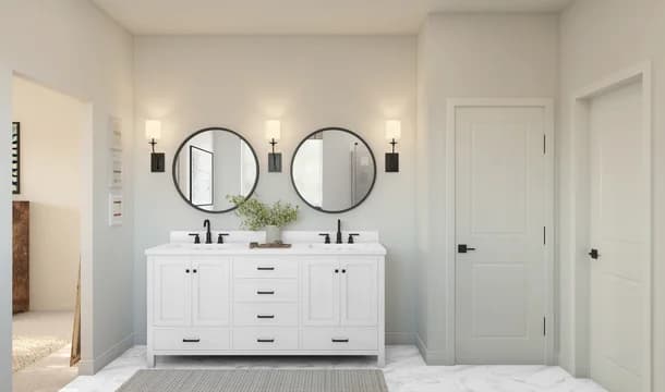 Rosewood at The Estates Aegean ESP Primary Bath Farmhouse Palette 5 Level 1 Coastal Farmhouse