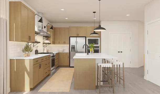 Bergamo Spanish Cedar Kitchen Farmhouse Palette 5 Level 1 Coastal Farmhouse