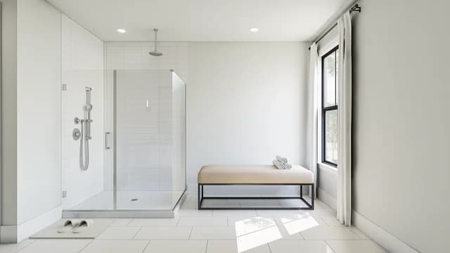 Primary Bath SHW Arizona Aria at Silverstone Avalon II SPEC 3 Base Palette 6 Furnished