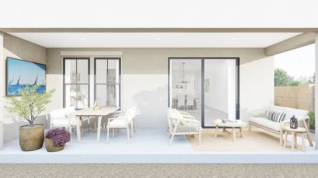 Covered Patio Arizona Prestige on 64th Sea Bright III SPEC 3 Base Palette 6 Furnished