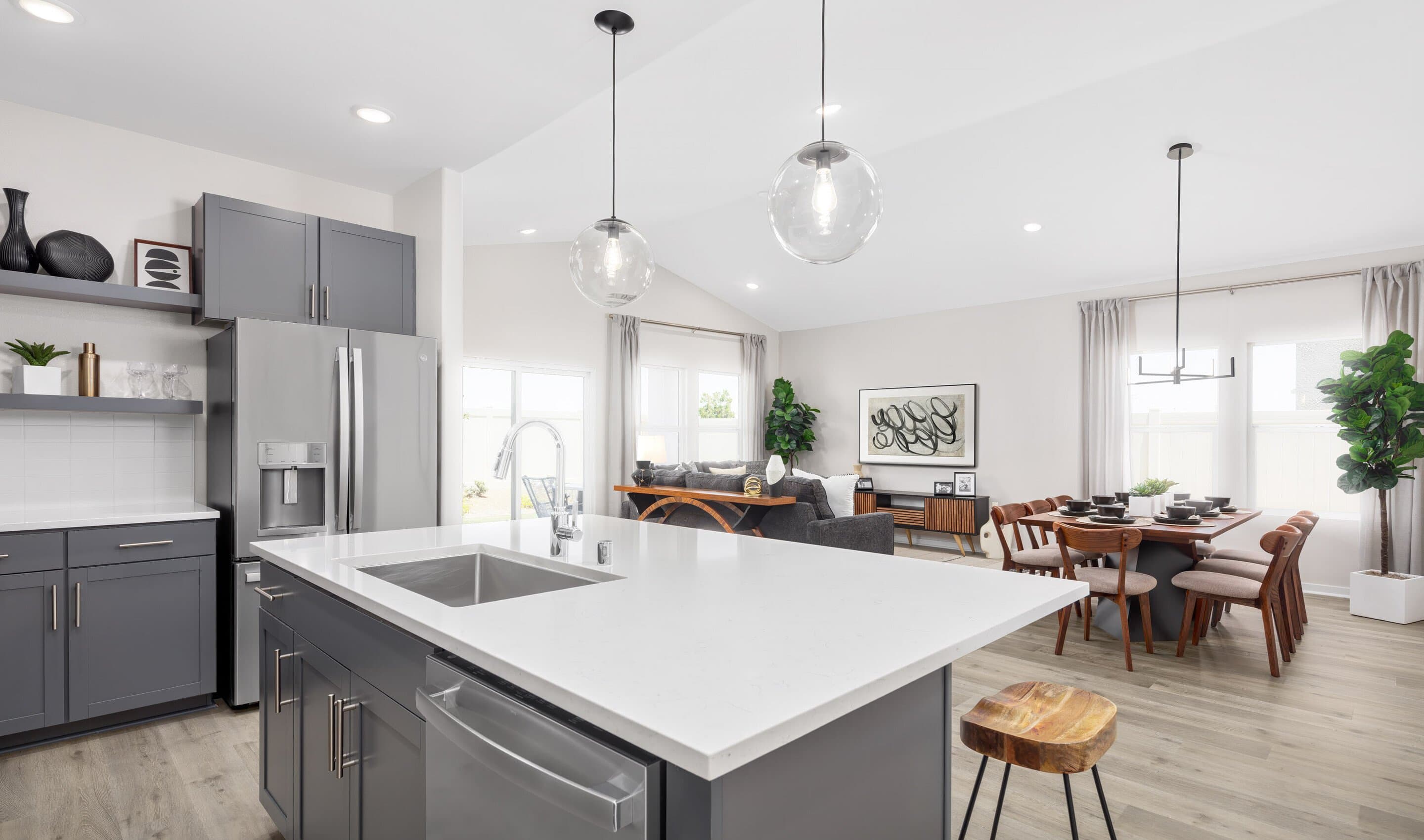 Kitchen with vast island